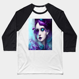 Metaverse Cyber Girl Baseball T-Shirt